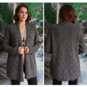 Чудовий трикотажний кардиган -букле в новому стані на пишні форми.!