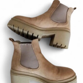 Натуральный нубук, Мега комфортные, утеплённые ботинки (Италия)