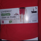 Піжамні або домашні шорти бавовняні з кишенями для чоловіка Livergy S 44-46 eur червоний
