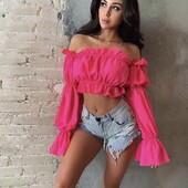 Укорочений кроп топ, S