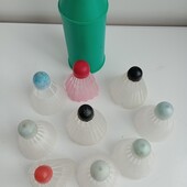 Воланчики для бадминтона - 9 шт. -6 из них новые.+футляр.