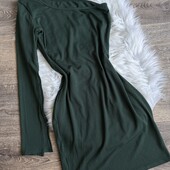 Стильна сукня в рубчик на одне плече, M