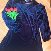 Оксамитова кофта-туніка 50/52р. ньансік