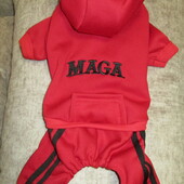 Теплый комбинезон с начесом для маленьких пород, размер указан XL