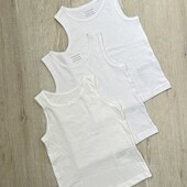 Primark.Набір майок 3 шт для дівчинки 116 см (5-6 років)