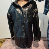 жіноча кожена рубашка, внутрі на флісі