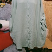 ❤️Брендовая натурал оливковая сжатка клеш туника новая❤️Турция.Оригинал!Пог.146.Поб.152см.