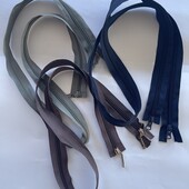 В лоті 3 блискавки 90-110 см спіраль два бігунка