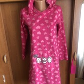 платье, халат мягусенький, ночная сорочка. фліс, George. размер S. в ідеалі