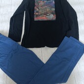 Піжама Jurassic World Німеччина, малюнок голограма, 134-140см, нова