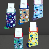 Шкарпетки 6 пар асорті кольорів.