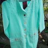 Кардиган- пиджак креп-лен цвет на выбор