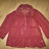 Легенькая шифонова блузка розмір 8-10