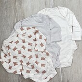 Primark.Набір боді для малечі 3 шт 62 см (0-3 місяців)