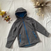Чудова сіра курточка з блакитною флісовою підкладкою
