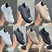 Кеди натуральна замша, шкіра чорний, бежевий