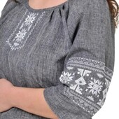 Вишиванка, льон, великий розмір