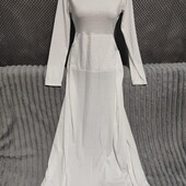 Симпатичное трикотажное платье в пол, р.M/L