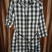 Женская рубашка в клетку