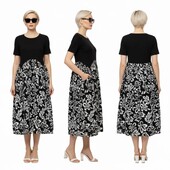 Чудова сукня креп + віскоза 52-54р на гарні форми. Нова з биркою!