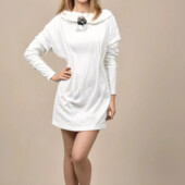 Жіноча в'язана сукня- туніка віскоза