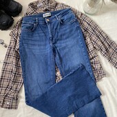 Розкішні джинси кльош у синьому кольорі