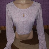 Жіночий кроп лонгслив Gymshark Fleur Texture оригінал р. Xl