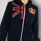 Теплая котоновая толстовка, куртка, батник на флисе Nas London England