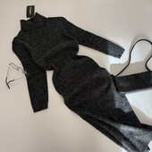 Трикотажна сукня в рубчик