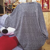 ❤️Брендовая натуральная черная вся с серебром напылением туника новая❤️Италия.Пог.160-270см.