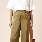 Стильні трендові атласні брюки, XS