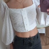My clothing блуза топ з прошви 100% бавовна XS розмір. Україна