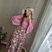 Ніжний комплект, блуза + спідниця, натуральна тканина, Як нові✨
