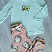 Primark флисовый пижамный комплект размер M L евро 42/44