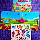 Набор для творчества Vladi Toys Динозаври, с наклейками, 10 шт