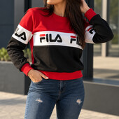 Стильний жіночий світшот fila на флісі