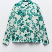 Лляна сорочка Zara (р.S)