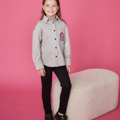Стильна, якісна, тепла сорочка для дівчат Barbie розмір 110/116/122/128см. Колір і розмір на вибір!
