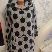 В ідеалі! Теплюща подовжена толстовка Marks & Spencer р.12-14 Оверсайс Заміри в описі!