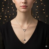 Срібне кольє 50см