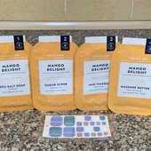 Люксовий набір для педікюру “Мангова насолода” Pedi in a Box Deluxe 4 Step mango delight voesh