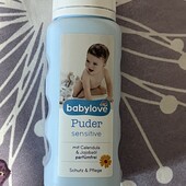 Присипка дитяча з екстрактом календули та масла жожоба Babylove babypuder sensitive, 100г
