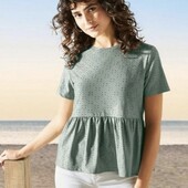 Мереживна блузка з баскою розмір М 40/42 euro