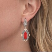 Срібні сережки 925 проба з пластинами золота