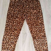 Prettylittlething брендовые лёгкие атласные пижамные штаны с карманами размер L XL