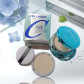 Матуюча пудра для обличчя Tuz Collagen Hydro 2 в 1 зі змінним блоком (рефіл)
