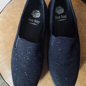 Трендовые лоферы натуральная замша,р.39