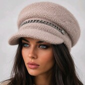 Женская кепка альпака на флисе
