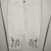 Білі джинси з вишивкою Style & Co р 10 Пот -38 Поб -51