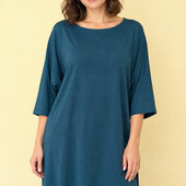 Стильная блуза, туника, H&M, р. XL, наш 54-58, бирюзовый